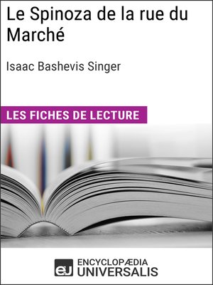 cover image of Le Spinoza de la rue du Marché d'Isaac Bashevis Singer